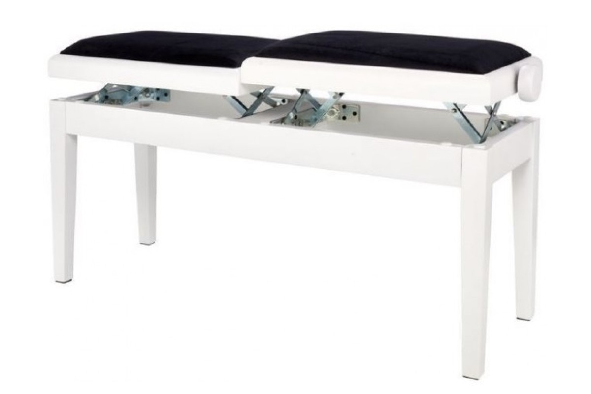 GEWA Piano bench Deluxe Double White matt банкетка для пианино двойная