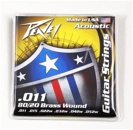 PEAVEY 80/20 Acoustic Brass Wound Strings 11s - Струны PEAVEY 80/20 Acoustic Brass Wound Strings 11s - Струны