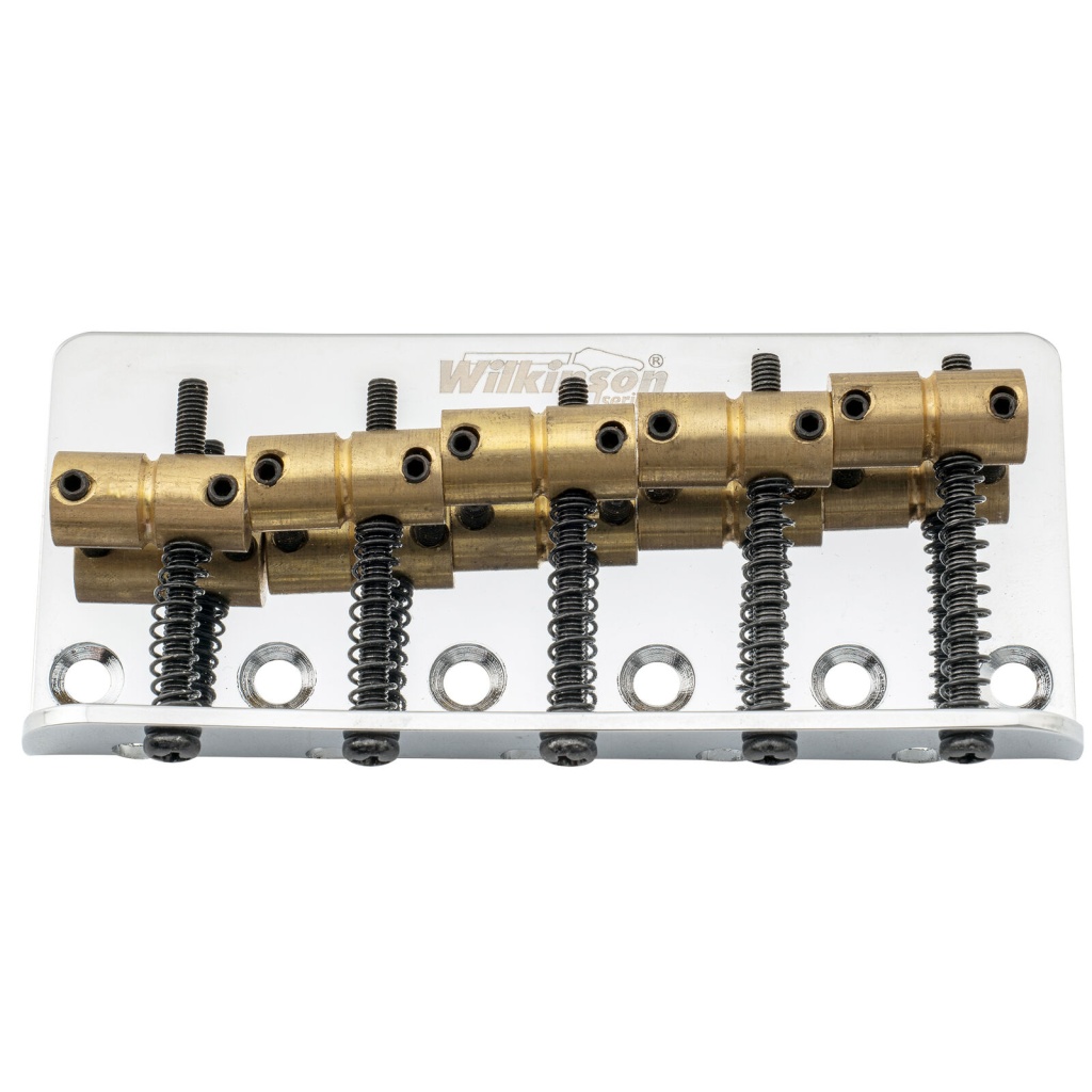 WOB51-CR M Series Бридж для 5-струнной бас-гитары, хром, Wilkinson WOB51-CR M Series Бридж для 5-струнной бас-гитары, хром, Wilkinson