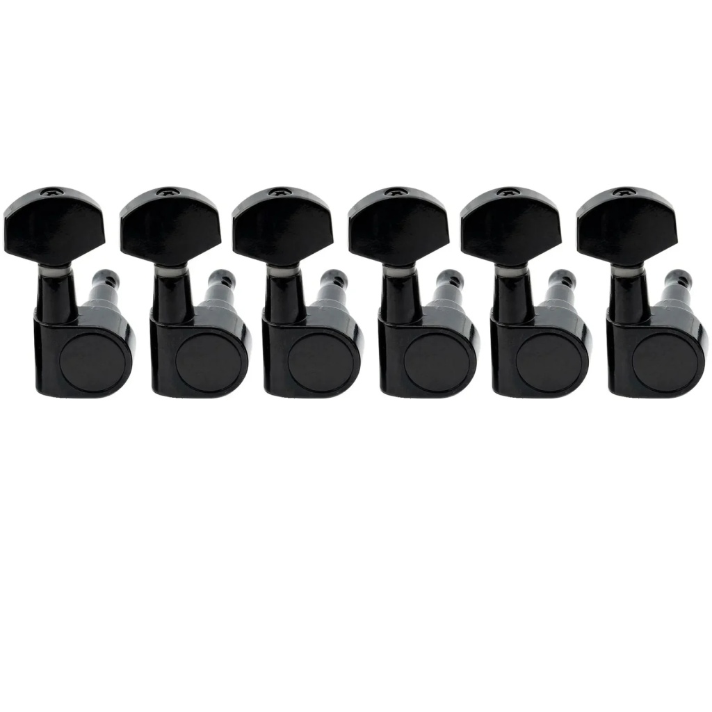 MX1350BK-6 Колки для гитары 6п, черные, Musiclily