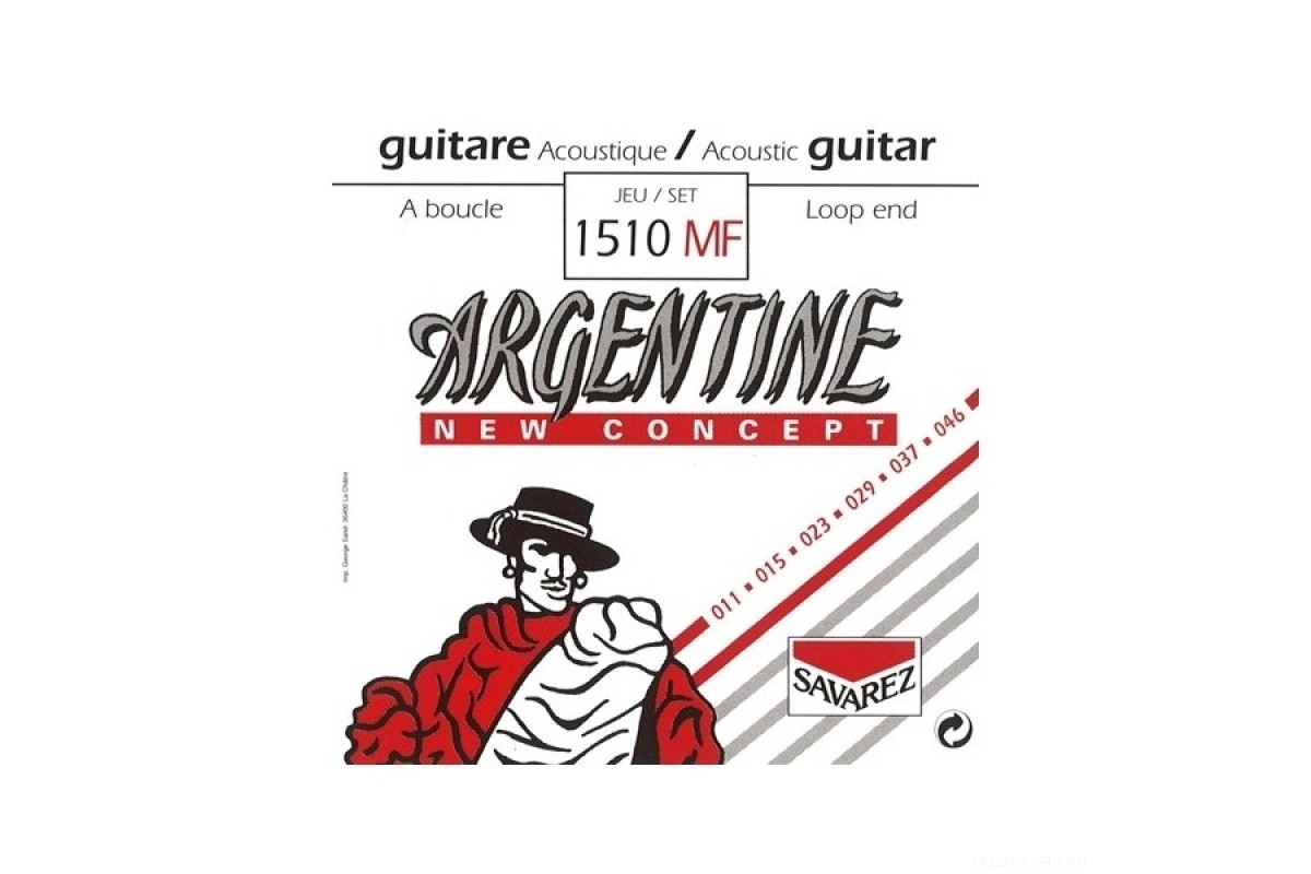 Savarez Argentine 1510 MF струны для акустической гитары легкое натяжение Savarez Argentine 1510 MF струны для акустической гитары легкое натяжение