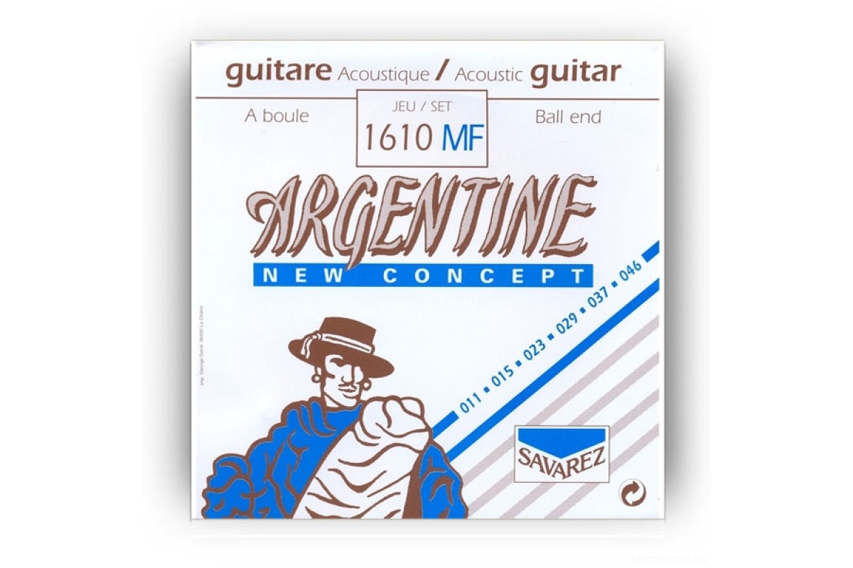 Savarez Argentine 1610 MF струны для акустической гитары легкое натяжение Savarez Argentine 1610 MF струны для акустической гитары легкое натяжение