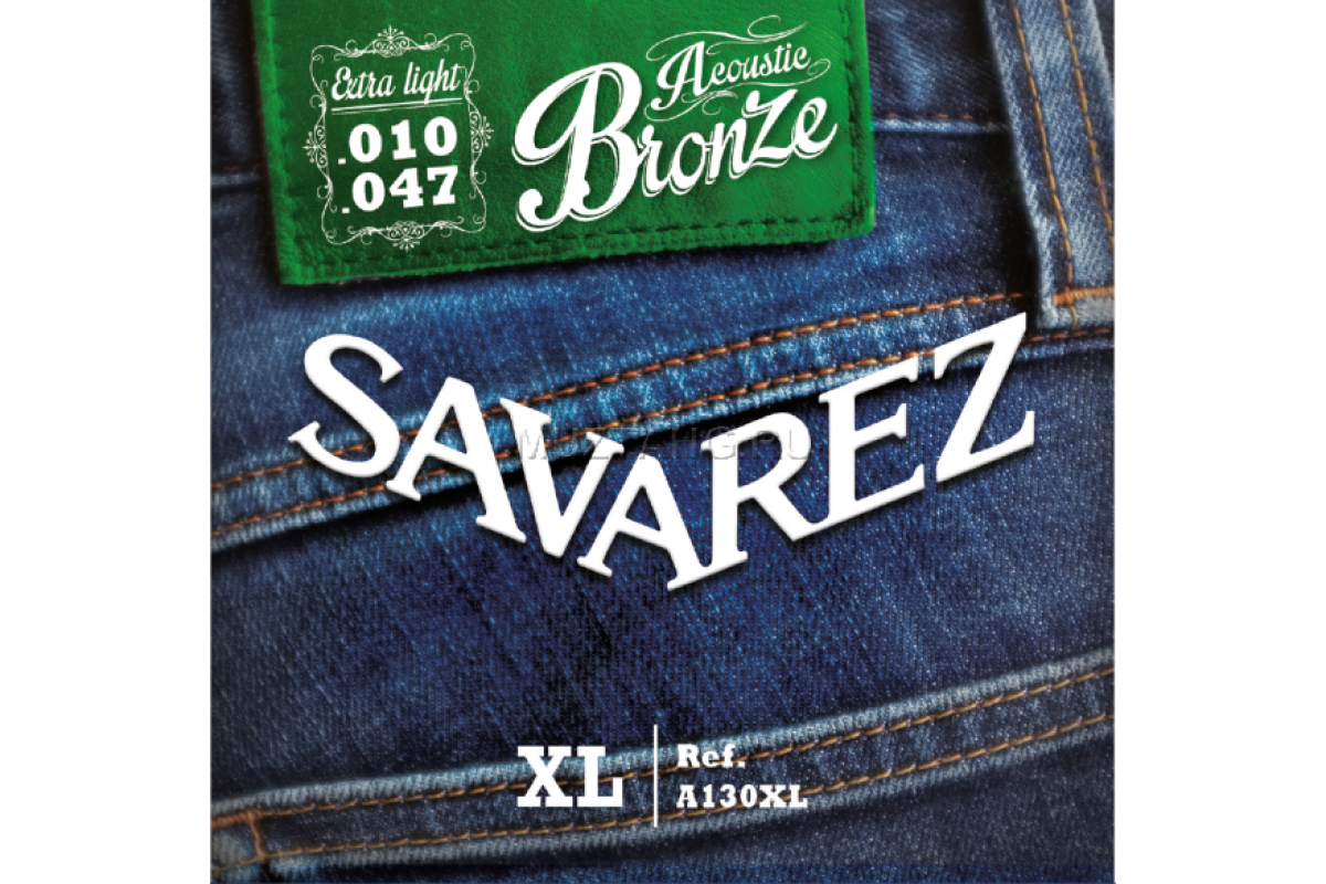 Струны для акустической гитары SAVAREZ A130XL Acoustic Bronze .010-.047