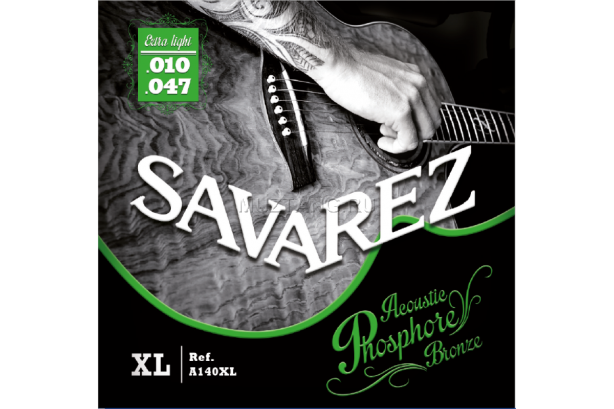 Струны для акустической гитары SAVAREZ A140XL Acoustic Phosphor Bronze .010-.047