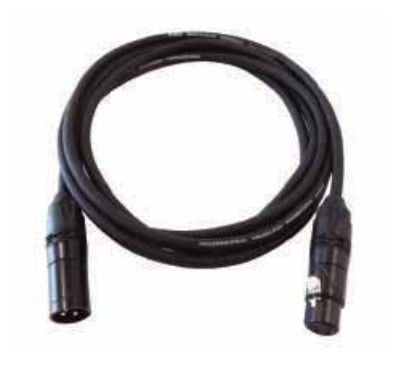 DMX2-10 Кабель DMX, XLR 3p, 10м, Leem