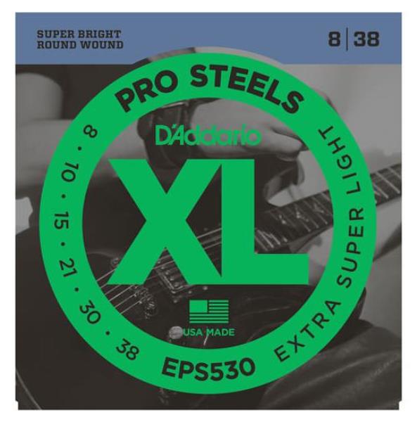D"ADDARIO EPS530 PROSTEELS EXTRA-SUPER LIGHT 08-38 D"ADDARIO EPS530 PROSTEELS EXTRA-SUPER LIGHT 08-38