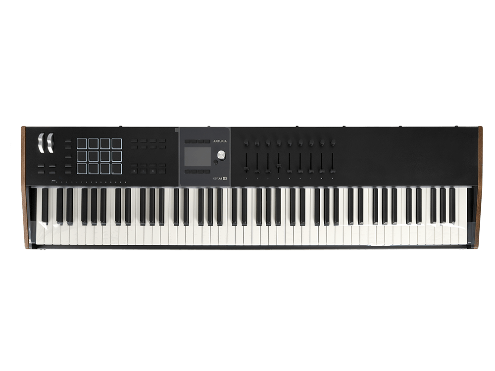 MIDI клавиатура [231642] Arturia [KeyLAB 88 MK3 Black] 88 клавиш, полновзвешенная с velocity&aftertouch, молоточковая механика Fatar