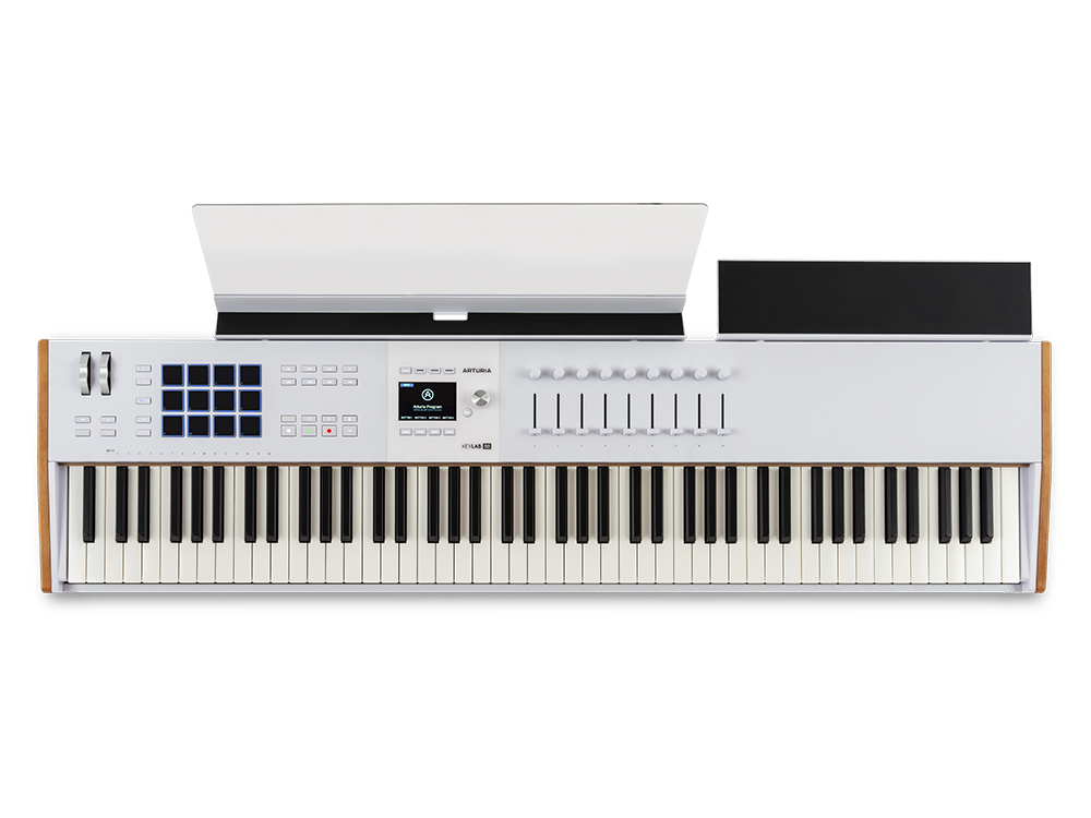 MIDI клавиатура [231641] Arturia [KeyLAB 88 MK3 White] 88 клавиш, полновзвешенная с velocity&aftertouch, молоточковая механика Fatar