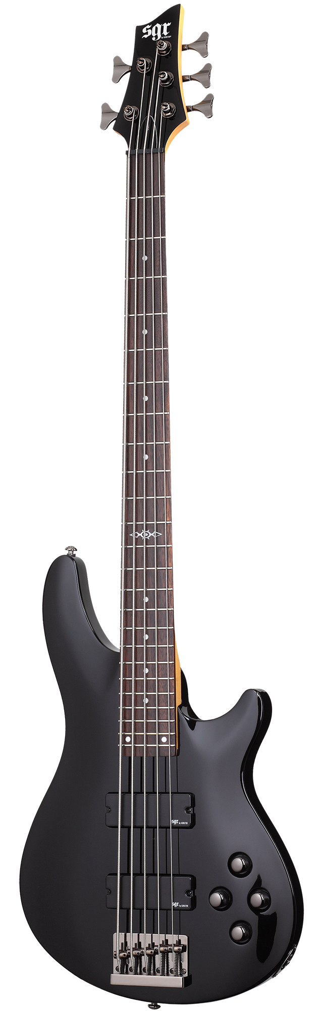Бас-гитара SCHECTER [C-5 BASS SGR BY SCHECTER BLK] бас-гитара 5-струнная, с чехлом, корпус: липа, гриф: клён, накладка палисандр, 24 лада, цвет Gloss Black (BLK)
