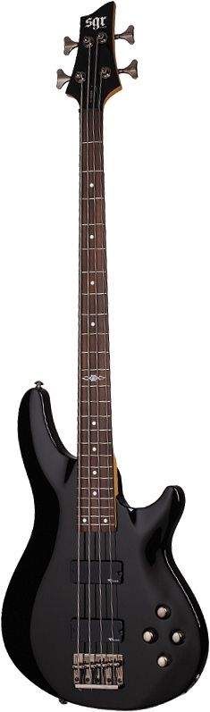 Бас-гитара SCHECTER [C-4 BASS SGR BY SCHECTER MSBK] бас-гитара 4-струнная, с чехлом, корпус: липа, гриф: клён, накладка палисандр, 24 лада, цвет Midnight Satin Black (MSBK)