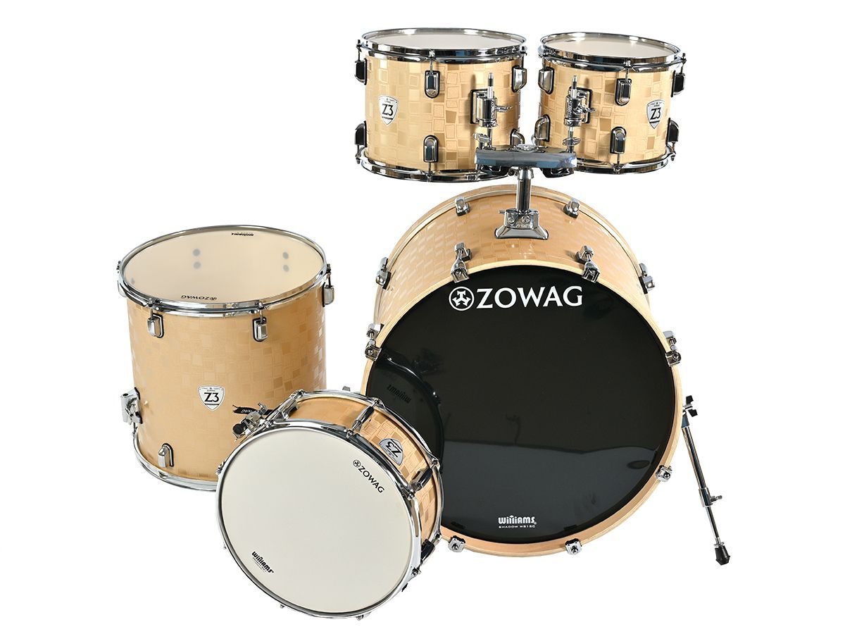 Ударная установка ZOWAG [Z3-ROCK GDS] из 5 барабанов, серия Z3 ROCK, цвет Gold Square (3 места)