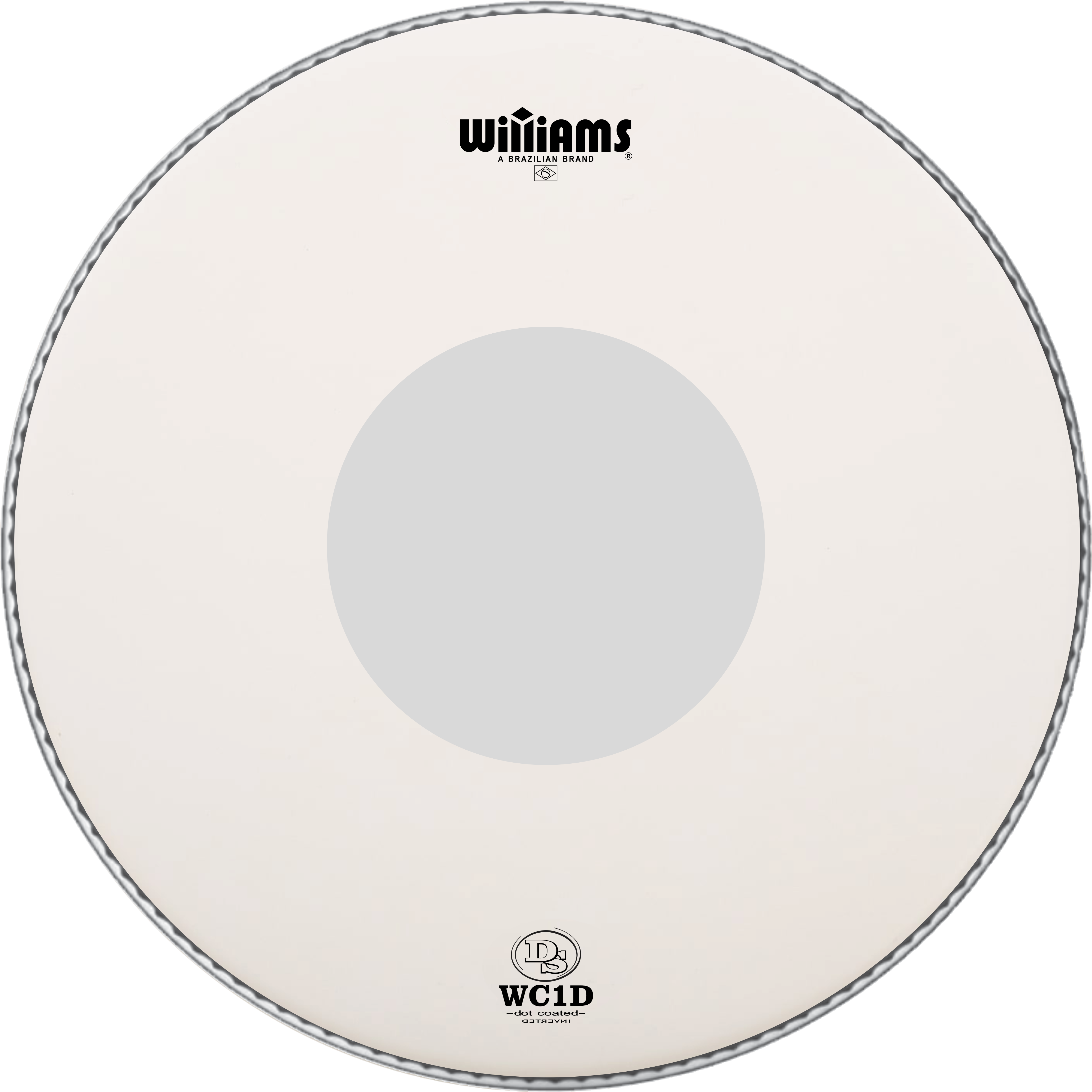 Однослойный пластик WILLIAMS [dsWC1D-10MIL-14k] 14", с напылением, с точкой, серия Inverted, 10 мил, белый