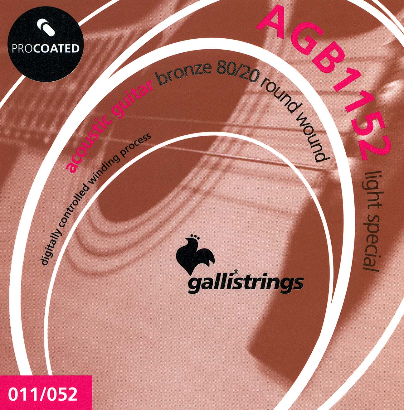 Комплект струн GALLI STRINGS [AGB1152] для акустической гитары
