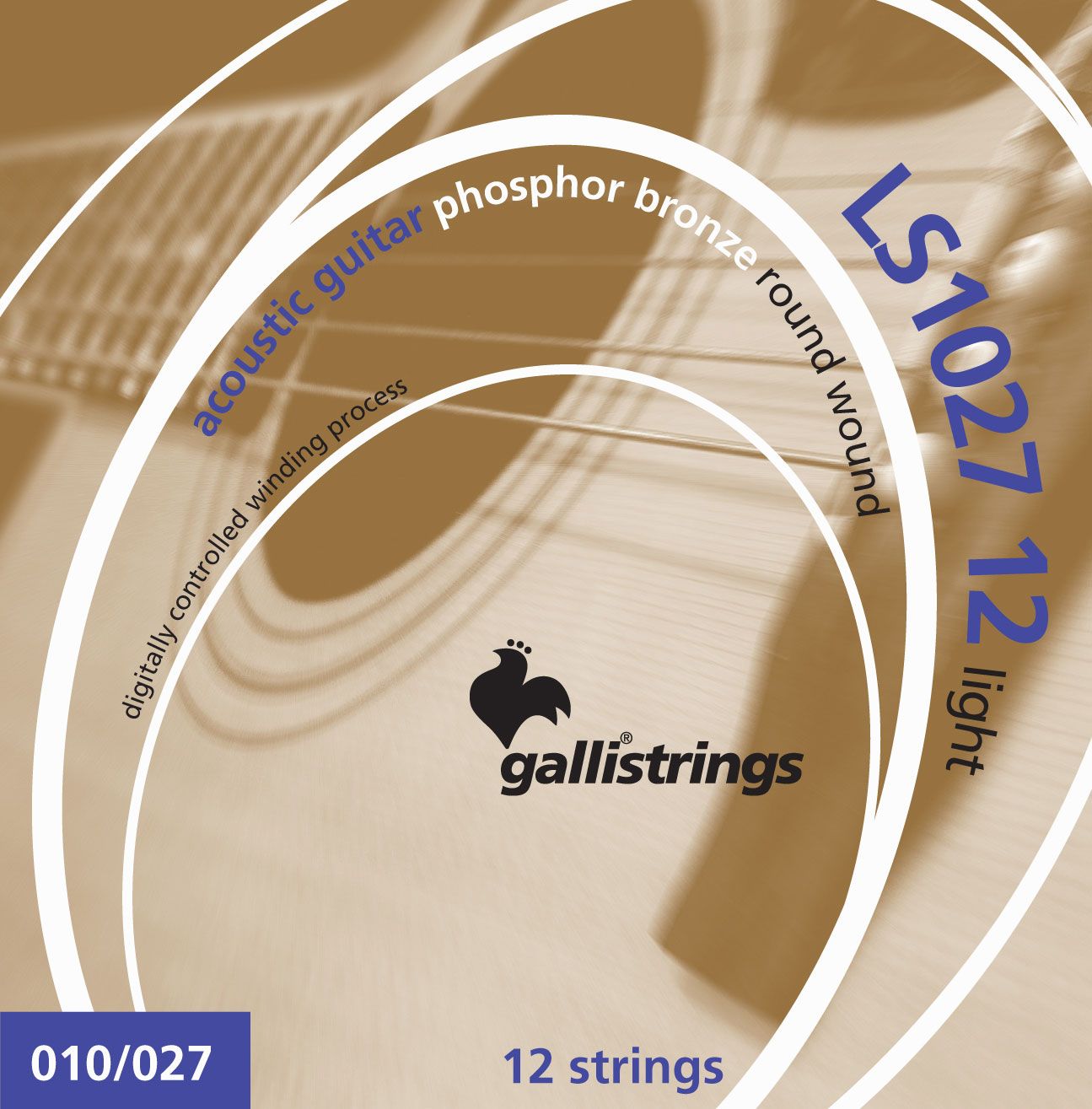 Комплект струн GALLI STRINGS [LS1027-12] для 12-струнной акустической гитары