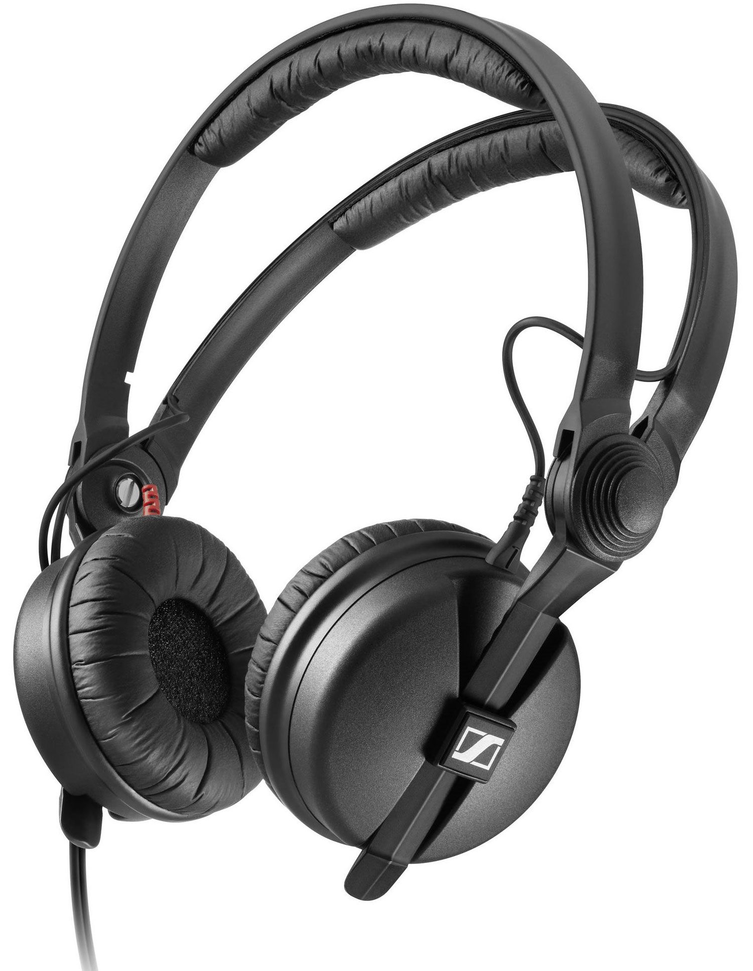 Закрытые динамические накладные мониторные наушники Sennheiser [HD 25 PLUS] Диапазон: 1622000Гц, импеданс: 70Ом, чувствительность: 120дБ, вес: 140г, два кабеля (1,5м прямой и 3м витой), разъё