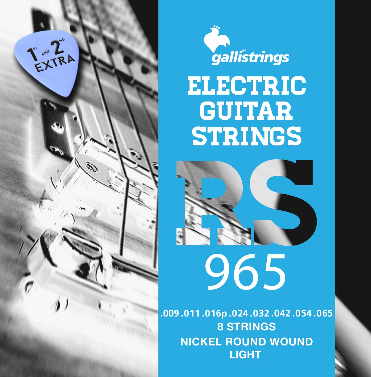 Комплект струн GALLI STRINGS [RS965] для 8-струнной электрогитары