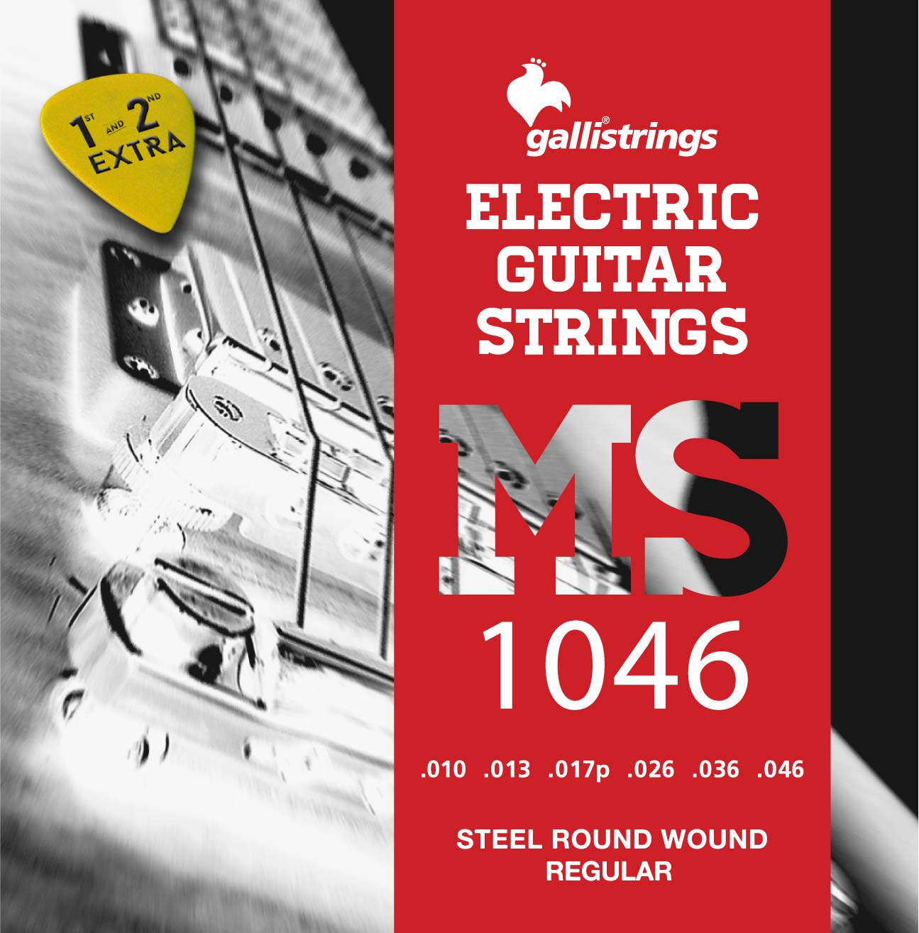 Комплект струн GALLI STRINGS [MS1046] для 6-струнной электрогитары