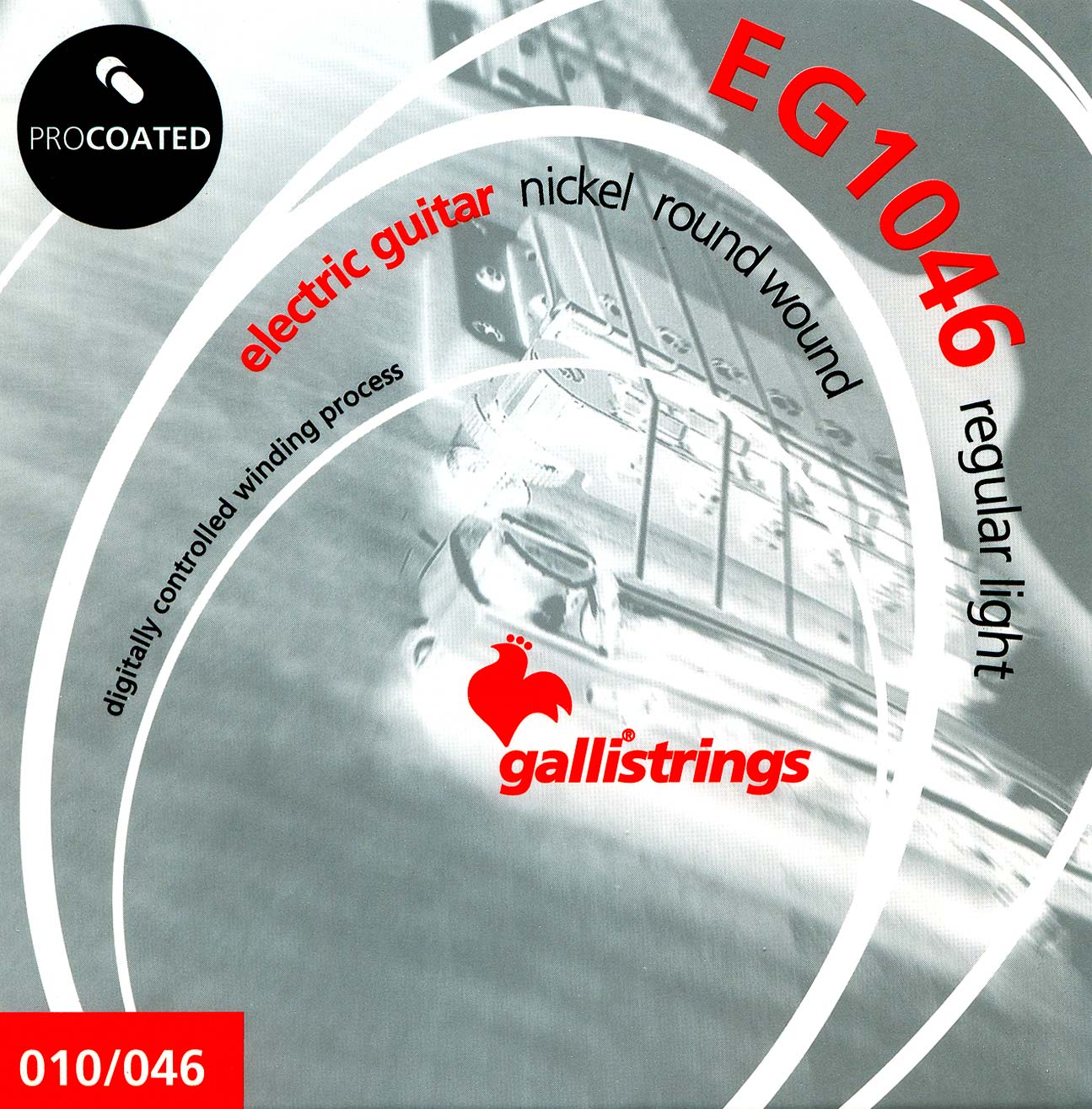 Комплект струн GALLI STRINGS [EG1046] для 6-струнной электрогитары