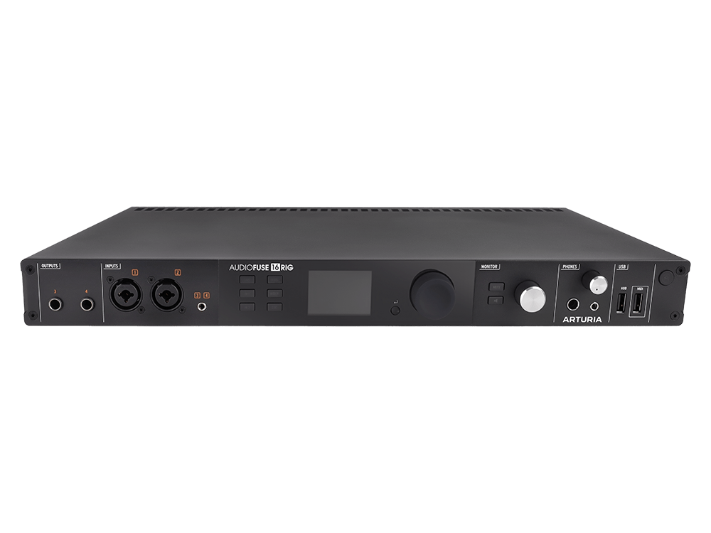Аудиоинтерфейс USB [831001] Arturia [Audiofuse 16 Rig] 24бит/192кГц, 2 комбо входа XLR/1/4", 16 аналоговых входов, 10 аналоговых выходов, 2 выхода для наушников, 2 входа и 2 выхода ADAT, вход
