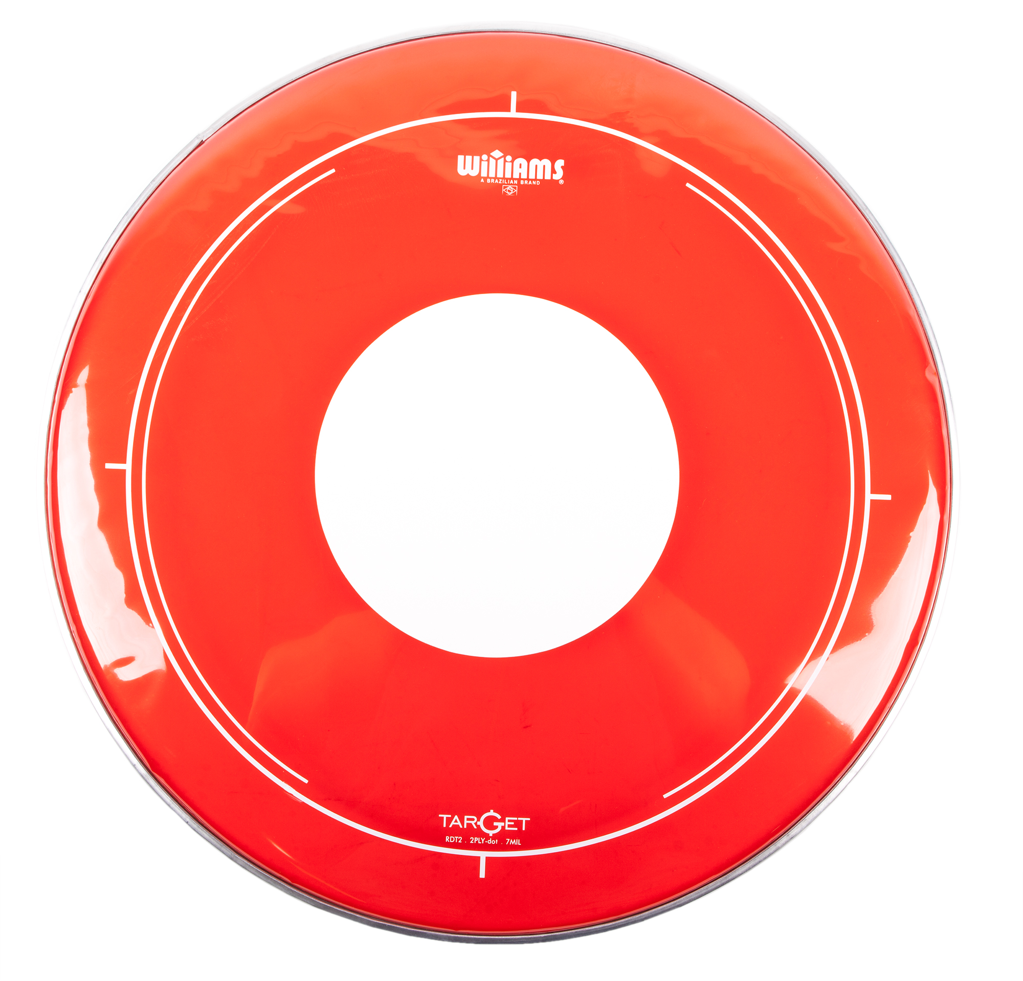 Двуслойный пластик WILLIAMS [RDT2-7MIL-18] FT, 18", красный с точкой, для напольного тома