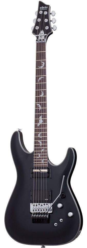 Электрогитара SCHECTER [DAMIEN PLATINUM-6 FR S SBK] электрогитара 6-струнная, корпус: красное дерево, гриф: клен, накладка: палисандр, 24 лада, FloydRose, цвет: Satin Black (SBK)