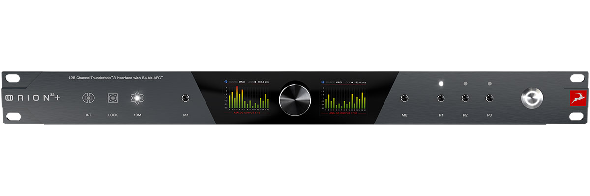 Аудиоинтерфейс Antelope Audio [Orion 32+ Gen 4] 24 бит 192 кГц, AFC: 64-бит, 32 входа, 32 выхода, динамический диапазон до 130 дБ, 128 каналов оптического MADI, 8 каналов ADAT и 2 канала S/PD