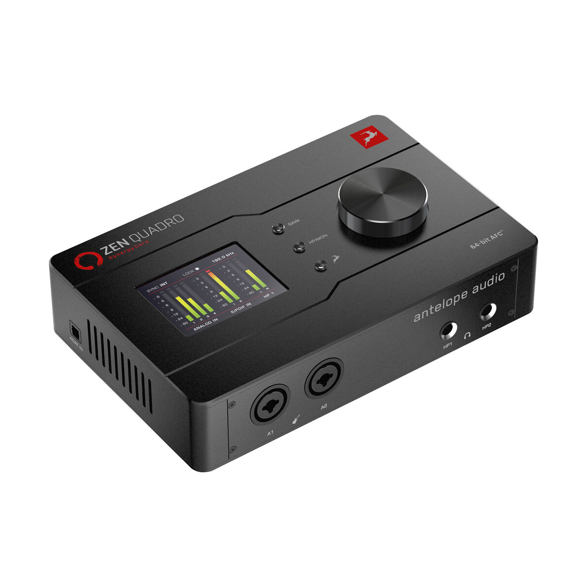 Аудиоинтерфейс Antelope Audio [Zen Quadro Synergy Core] 24 бит/192 кГц, 14x10, Отношение сигнал/шум: 110 дБ, ADAT для расширения входов/выходов, конвертеры с коэффициентом усиления до 130 дБ,