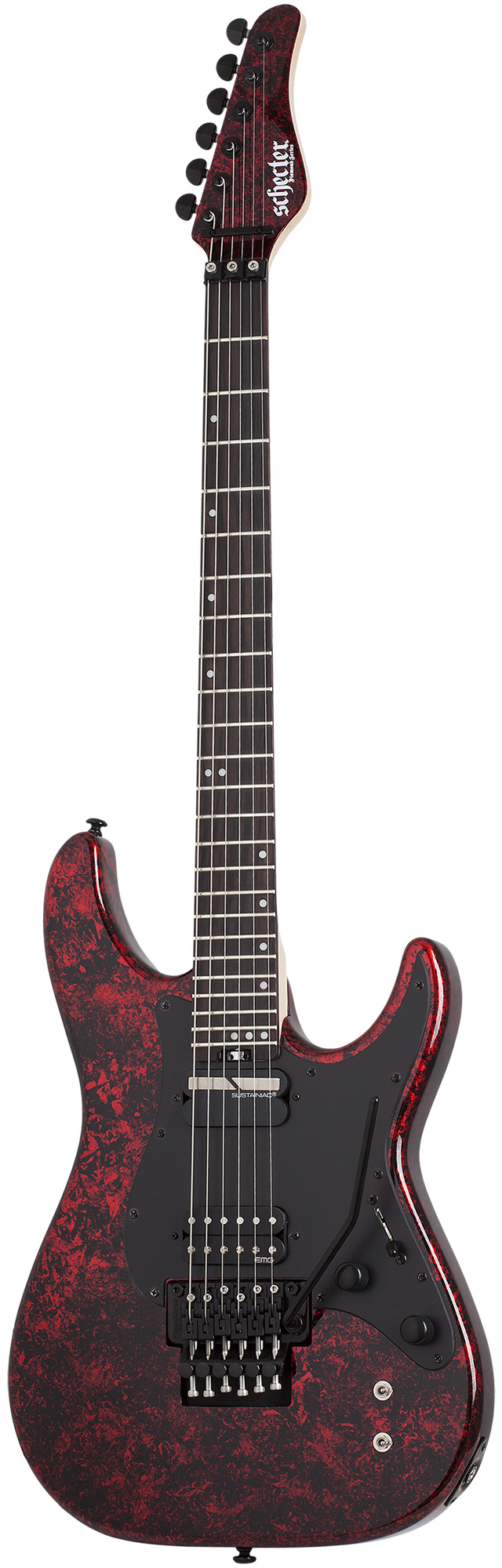 Электрогитара SCHECTER [SUN VALLEY SUPER SHREDDER FR-S RED REIGN RR] электрогитара 6-струнная, корпус: красное дерево, гриф: клен, накладка: черное дерево, 22 лада,Sustaniac, FloydRose, цвет: