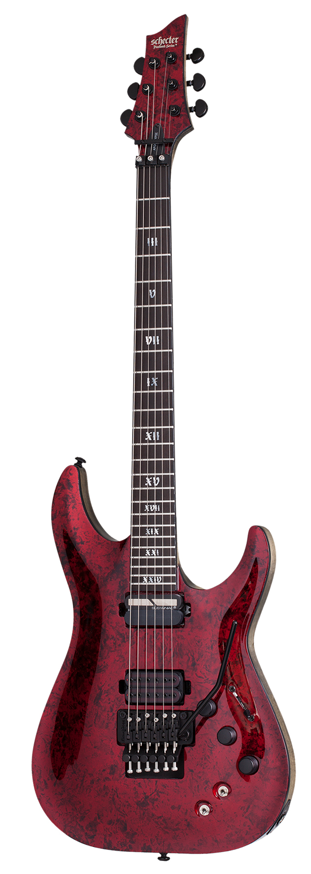 Электрогитара SCHECTER [C-1 FR-S APOCALYPSE RED REIGN RR] электрогитара 6-струнная, корпус: болотный ясень, гриф: клен, накладка: черное дерево, 24 лада, FloydRose, цвет: Red Reign (RR)