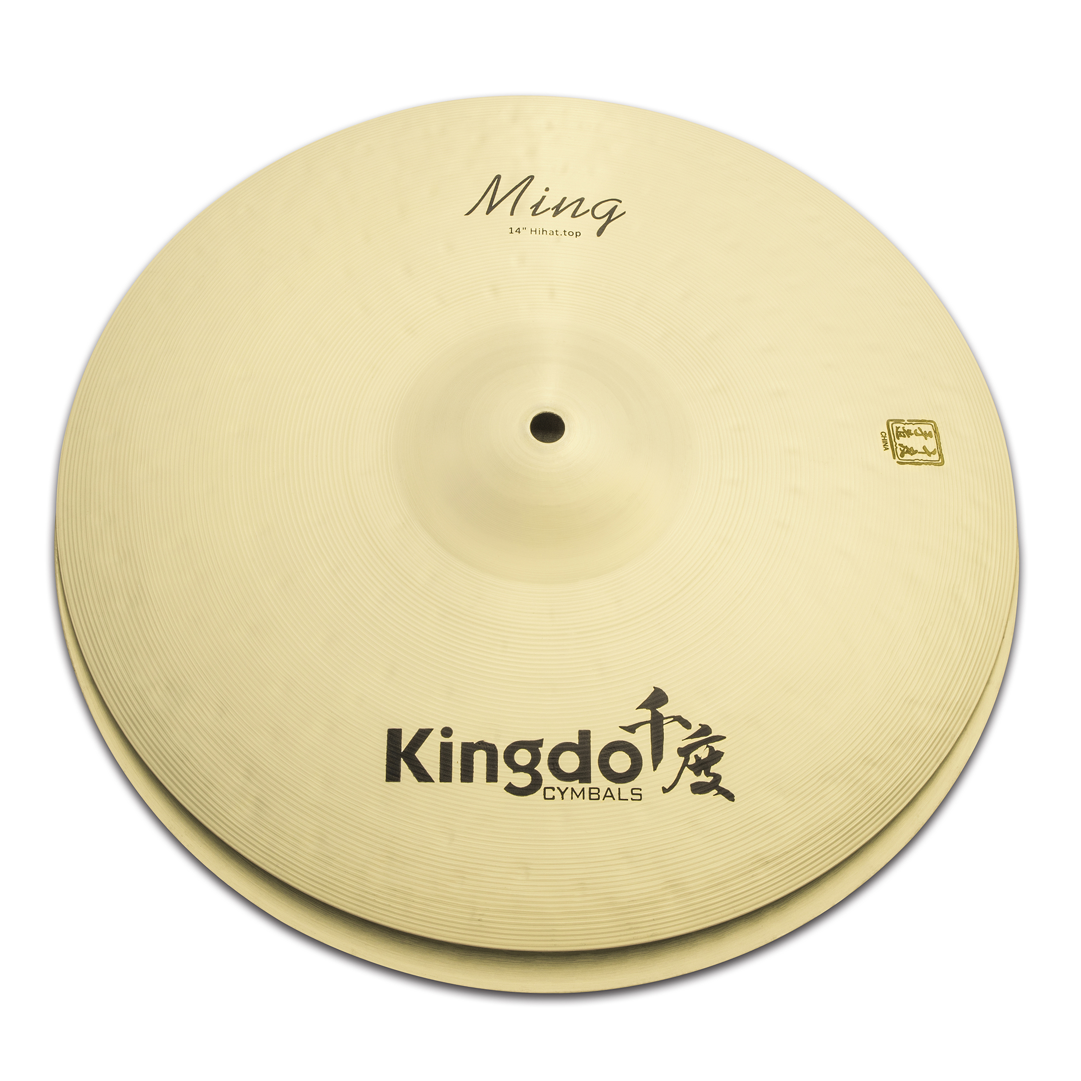 Тарелки хай-хэт 14" [14" MING HI-HAT] KINGDO [14" MING HI-HAT] сплав В20, ручная работа, поверхность традиционная