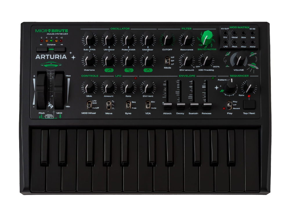 Синтезатор [540102] Arturia [MicroBrute UFO] лимитированная серия аналогового синтезатора MicroBrute