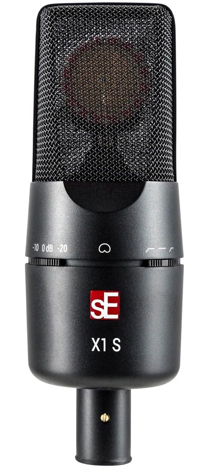 Микрофон конденсаторный sE Electronics [X1 S] 20 Гц 20 кГц, динамический диапазон: 131 / 141 / 151 дБ, кардиоида, комплектация: поворотный микрофонный зажим, адаптер с резьбой