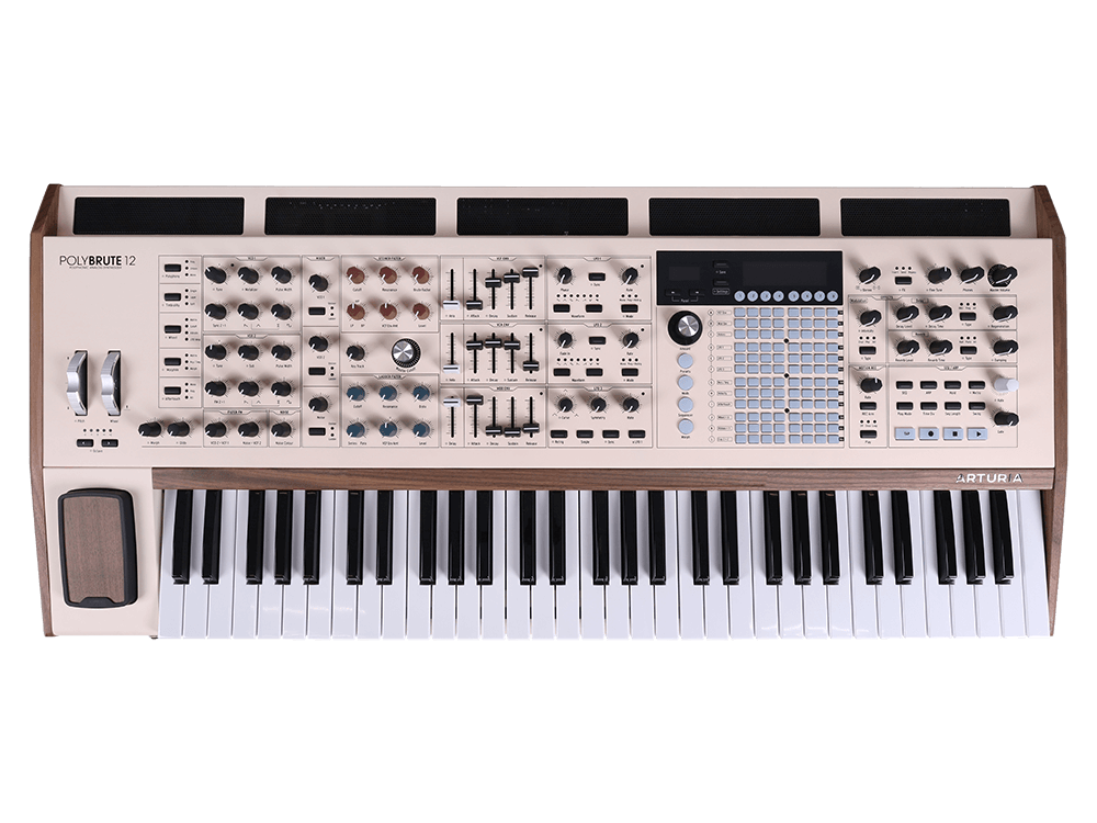 Синтезатор [551002] Arturia [PolyBrute 12] 12 голосная полифония, 61 клавиша, полифоническая клавиатура нового поколения с технологией MPE, 2x аналоговых VCO, 32-шаговый арпеджиатор, 64-шагов