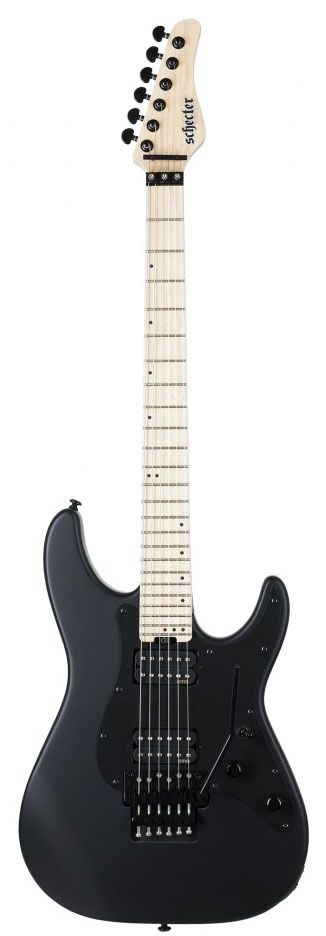 Электрогитара SCHECTER [SUN VALLEY SUPER SHREDDER FR SBK] 6-струнная, корпус: красное дерево, гриф: клен, накладка: клен, 24 лада, FloydRose цвет: Satin Black (SBK)