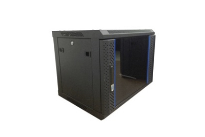 Настенный шкаф Wize Pro [W6U45R] 19", 6U, 600х450 мм, стеклянная передняя дверь, задняя стенка металлическая, неоткидная, рэковые гайки: 10 шт, макс. вес нагрузки 60 кг, сталь, черный, устано
