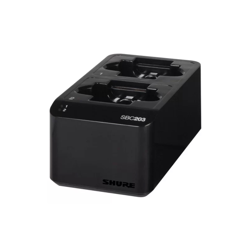 Двухпортовая зарядная док-станция SHURE [SBC203-E] для аккумуляторов SB903 и передатчиков SLX-D