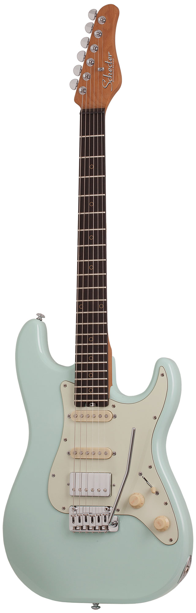 Электрогитара SCHECTER [NICK JOHNSTON TRAD-HSS A. FROST] электрогитара 6-струнная, корпус: ольха, гриф: обоженный клён, накладка черное дерево, на болтах, звукосниматели: HSS, 22 лада, цвет: 