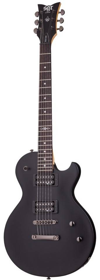 Электрогитара SCHECTER [SOLO-II SGR BY SCHECTER MSBK] электрогитара 6-струнная, с чехлом, корпус: липа, гриф: клен, накладка: палисандр, 22 лада, цвет Midnight Satin Black (MSBK)
