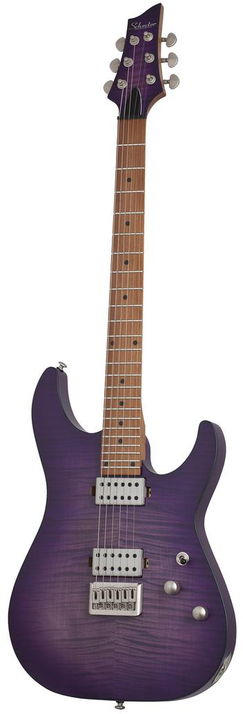 Электрогитара SCHECTER [C-1 STANDARD PLUS TRANS PURPLE BURST TPB] электрогитара 6-струнная, корпус: красное дерево, топ: клен, гриф: запеченный клен, 24 лада, цвет Trans Purple Burst (TPB)
