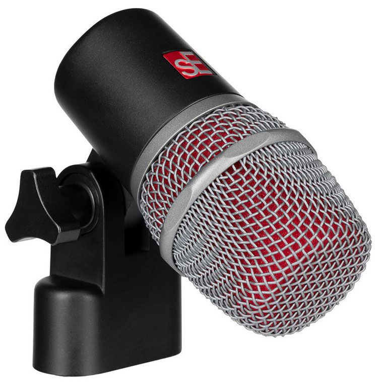 Микрофон динамический sE Electronics [V BEAT] инструментальный, для малых барабанов и томов, 30 Гц 19 кГц, суперкардиоида, комплектация: резьбовой адаптер, чехол на молнии, ветрозащита, гайка