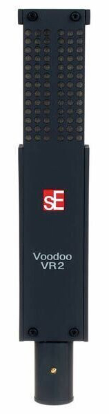 Ленточный микрофон sE Electronics [Voodoo VR2] конденсаторный, 20Hz-18KHz, восьмерка, 10 mV/Pa, SPL: 135 дБ, комплектация: держатель "паук", держатель для микрофонной стойки, деревянный кейс