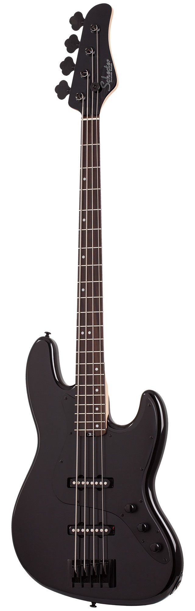 Бас-гитара SCHECTER [J-4 ROSEWOOD FB G.BLK ] бас-гитара 4-струнная, корпус: ольха, гриф: клен, накладка палисандр, на болтах, 21 лад, цвет: Gloss Black (G.BLK)