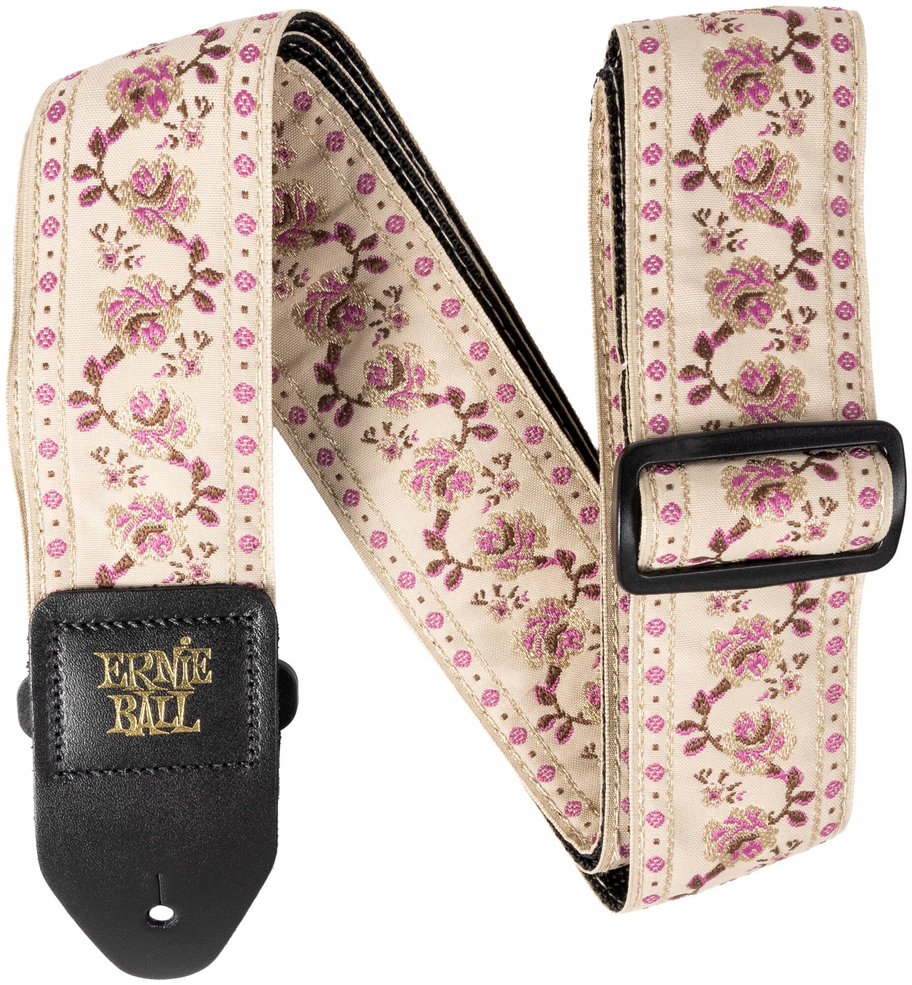 ERNIE BALL 5642 Jacquard Winding Rose - Ремень для гитары