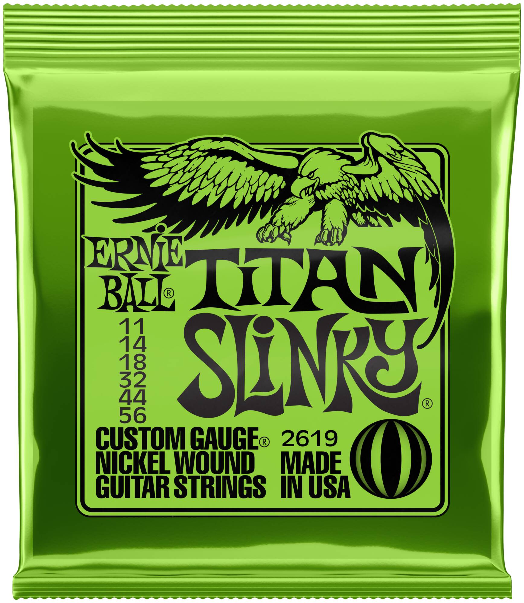 ERNIE BALL 2619 Nickel Wound Slinky Titan 11-56 - Струны для электрогитары