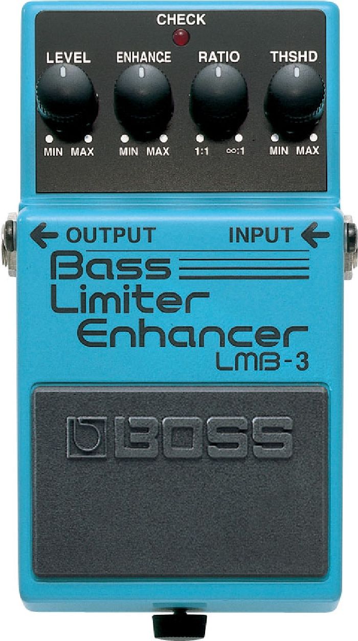 Басовая педаль лимитер/энхансер BOSS [LMB-3] Эффекты: лимитер (THSHD, RATIO) и энхансер (ENHANCE), регулятор LEVEL. Питание: 9 В (Крона/адаптер, 17 мА). Входы/выходы: 1/4" TS Jack. Габариты: 