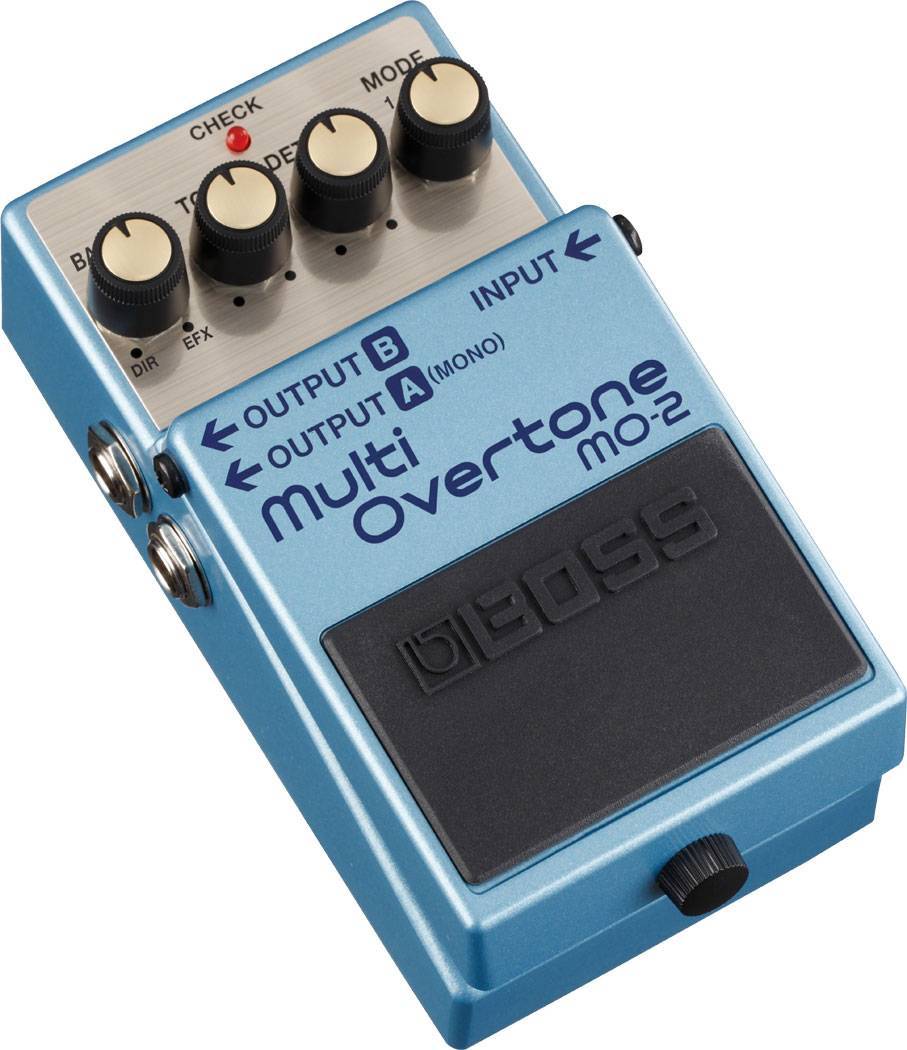 Гитарная педаль Multi Overtone BOSS [MO-2] с технологией MDP (Multi-Dimensional Processing). Добавляет обертоны, создаёт новые звуки: от арпеджио до имитации духовых. Регуляторы: BALANCE, TON