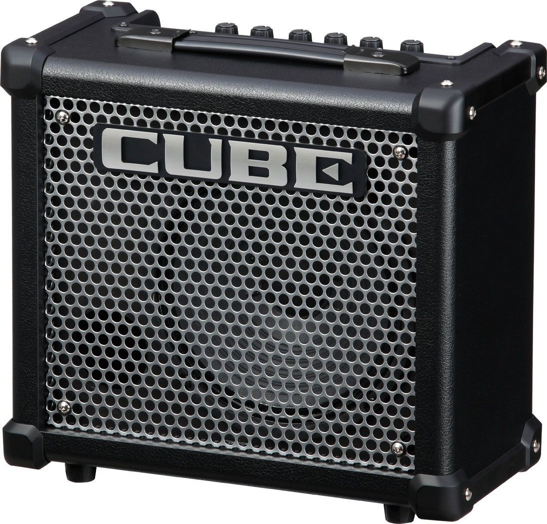Гитарный комбоусилитель ROLAND [CUBE-10GX] 10 Вт, 8-дюймовый динамик. Встроенные эффекты: Chorus, Delay, Reverb. Трёхполосный эквалайзер, AUX-вход, выход для наушников/записи. Управление чере