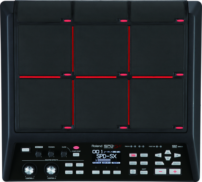 Сэмплирующий перкуссионный пэд ROLAND [SPD-SX] 9 пэдов, 200 комплектов звуков, полифония 16 голосов, USB/MIDI