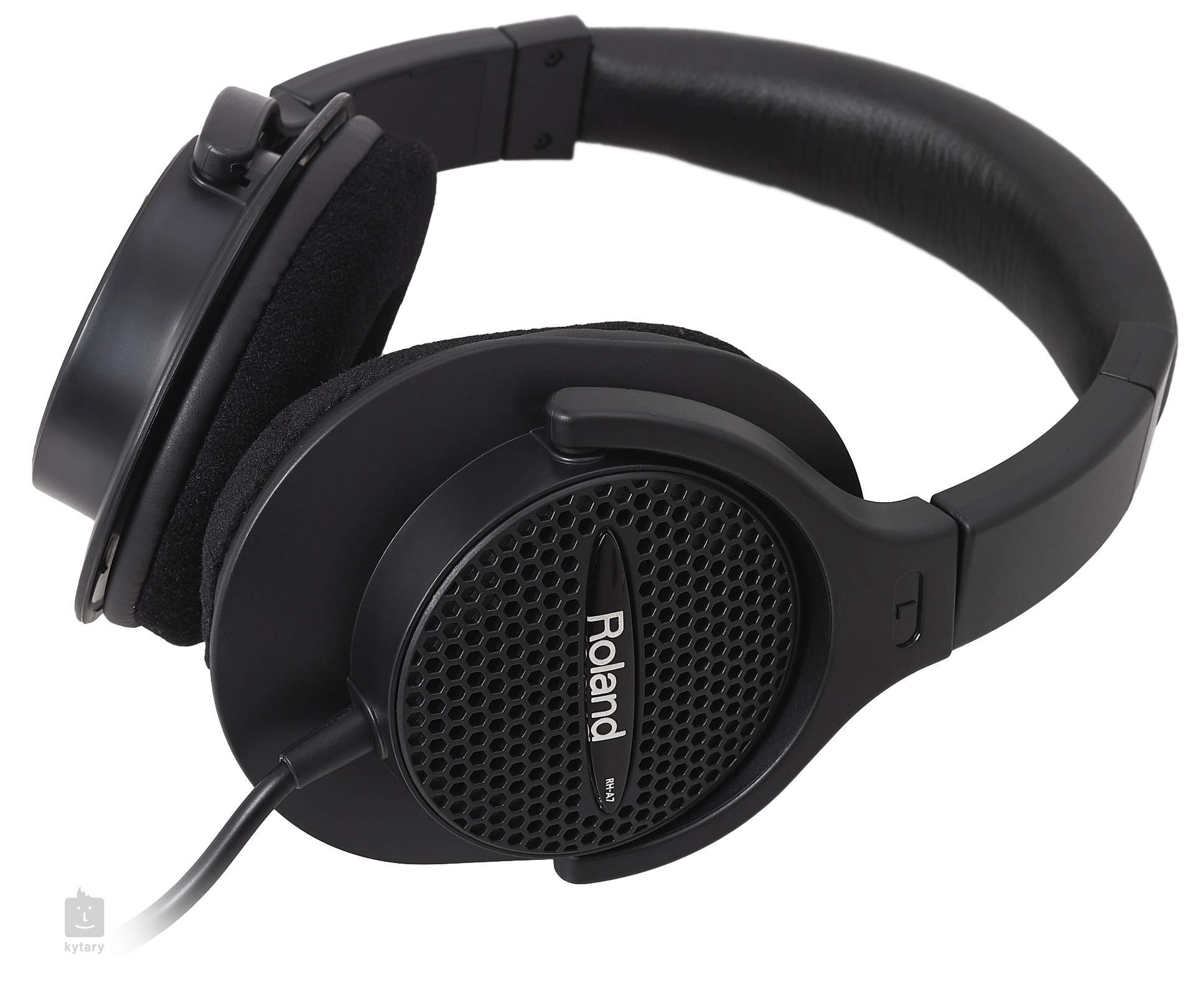 Открытые наушники ROLAND [RH-A7-BK] для музицирования, 10-25000 Гц, 34 Ом, чувствительность 97 Дб/мВт, черные.