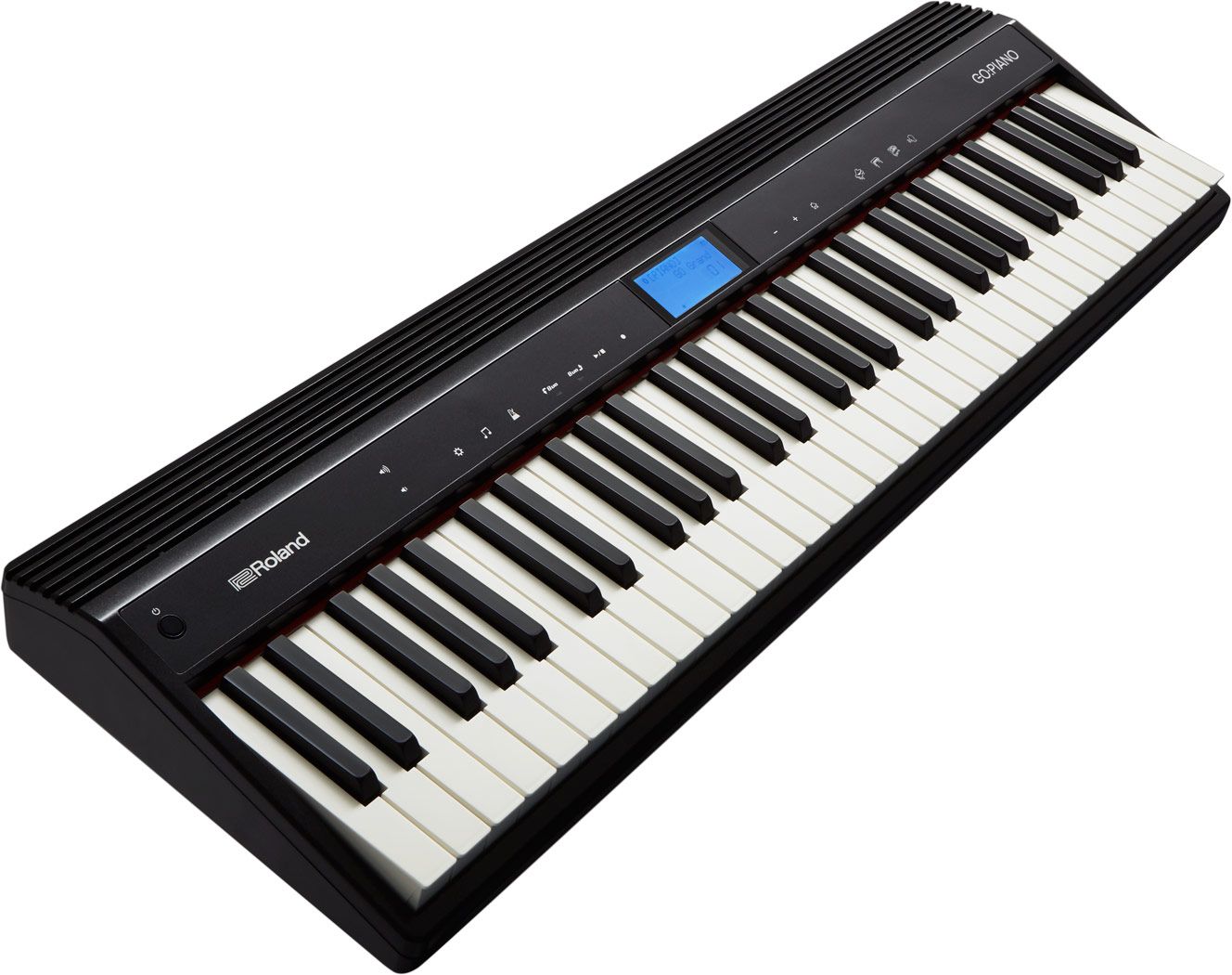Портативное цифровое пианино ROLAND [GO:PIANO (GO-61P)] 61 клавиша, чувствительность к скорости касания, 40 тембров, Bluetooth, метроном, рекордер, эффекты (хорус, реверберация), работа от ба